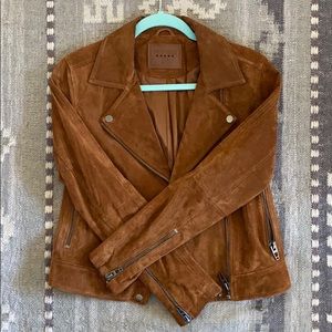 Suede Moto Jacket